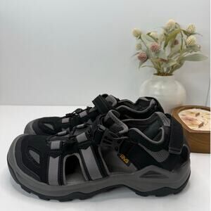 Teva Omnium 2 Hiking Water Comfort Sandals Black/Gray Men's 12 NWOB